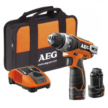 Kompaktowa wkrętarka 12V AEG BS 12C2LI-152B + 2xAKU + ład + torba