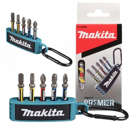 Zestaw bitów na karabińczyku Makita E-13568 5 elementów