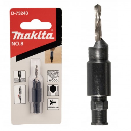 Pogłębiacz stożkowy z wiertłem do drewna 2,8mm Makita D-73243