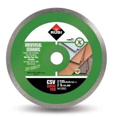 Tarcza diamentowa CSV do płytek ściennych 125 x 22,2 mm Rubi 30883