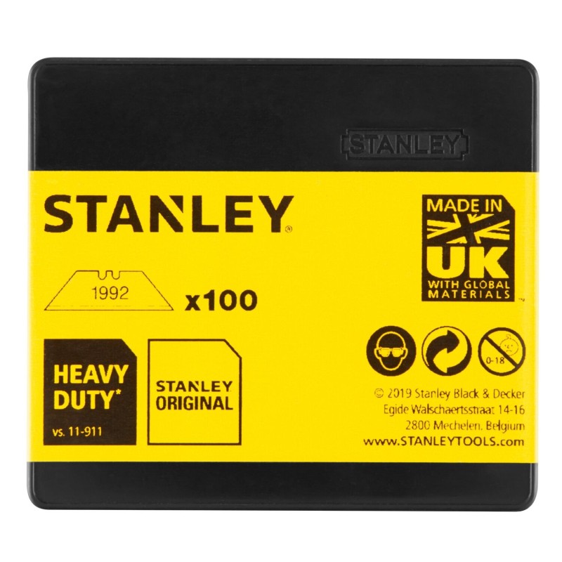Długie ostrza trapezowe 62mm Stanley 1-11-921 100szt
