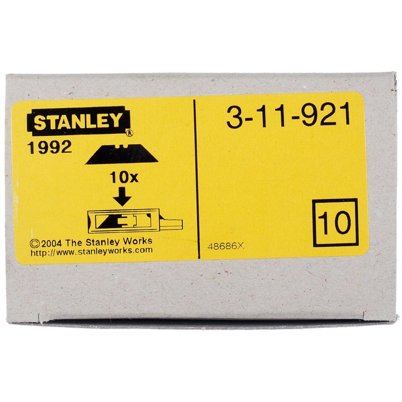 Długie ostrza trapezowe 62mm Stanley 1-11-921 100szt