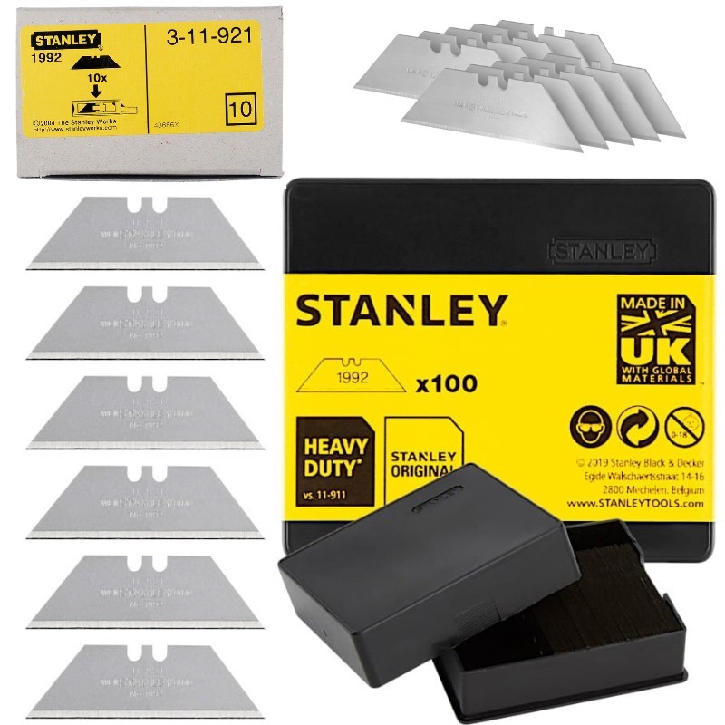 Długie ostrza trapezowe 62mm Stanley 1-11-921 100szt