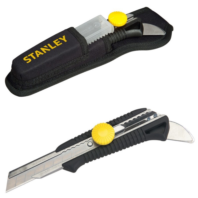 Nożyk 18 mm + ostrza łamane + etui Stanley STHT7-10220