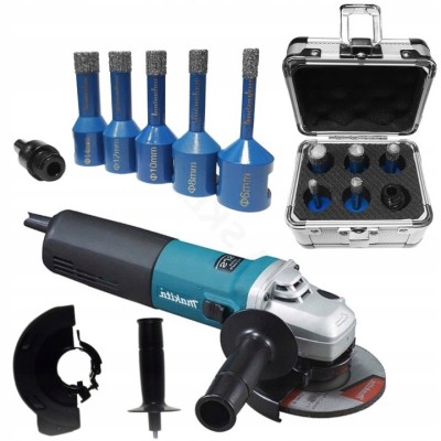 Szlifierka kątowa Makita 9565CVR + Zestaw otwornic do gresu