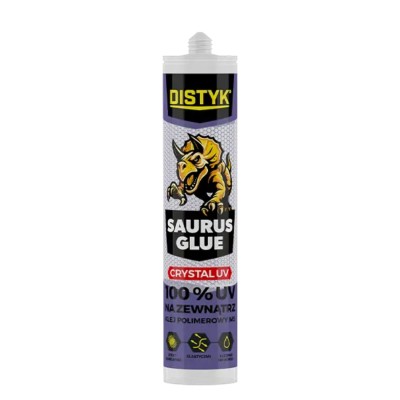 Klej polimerowy montażowy Saurus Glue Crystal UV 280ml Distyk 51933DPL