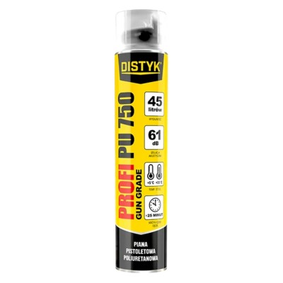 Piana pistoletowa montażowa PROFI PU 750ml Distyk 40220DPL