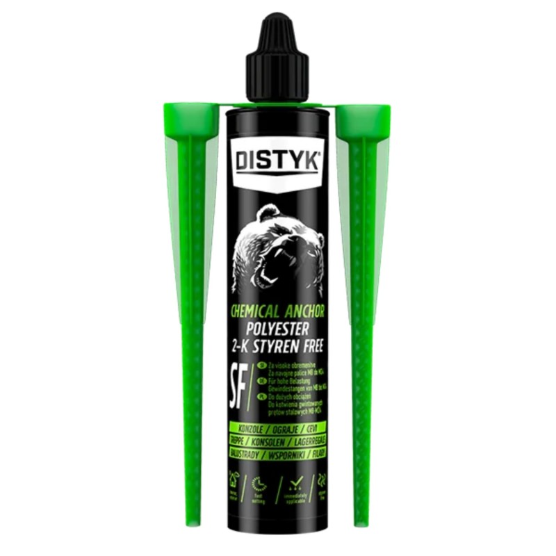 Kotwa chemiczna bez styrenu Poliester SF 300ml Distyk 74014DEU