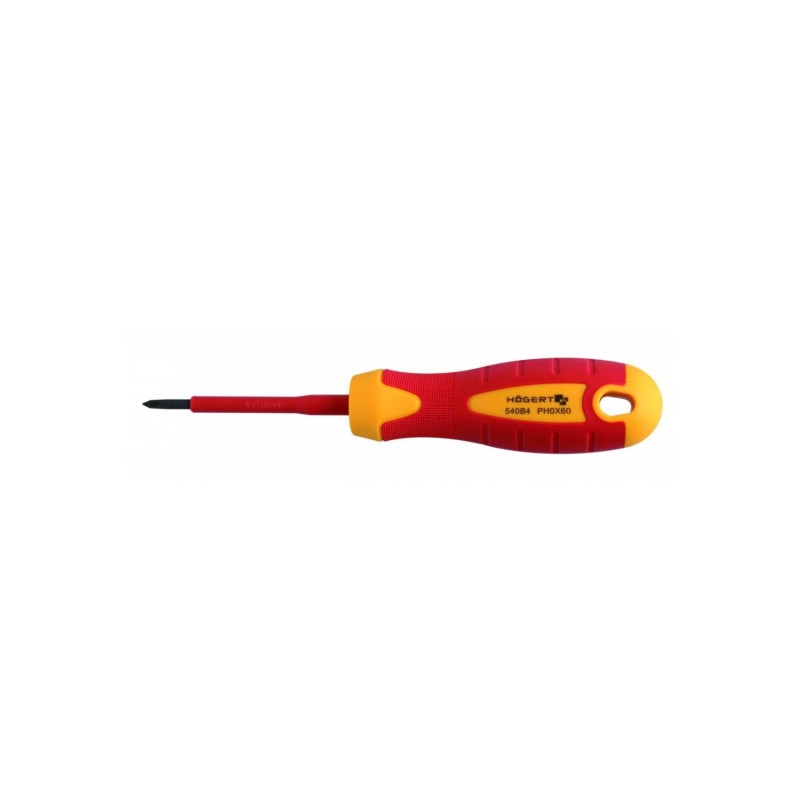 Wkrętak krzyżowy izolowany 1000V Philips PH1 80mm Hoegert HT1S922