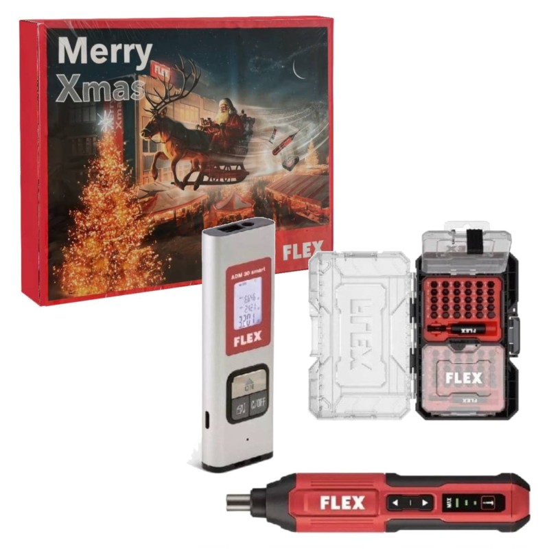 Kalendarz adwentowy wkrętak SD 5-300Flex 4.0 dalmierz ADM 30 smart + bity Flex