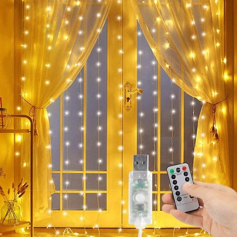 Kurtyna świetlna LED 3x3m choinkowe światełka świąteczne
