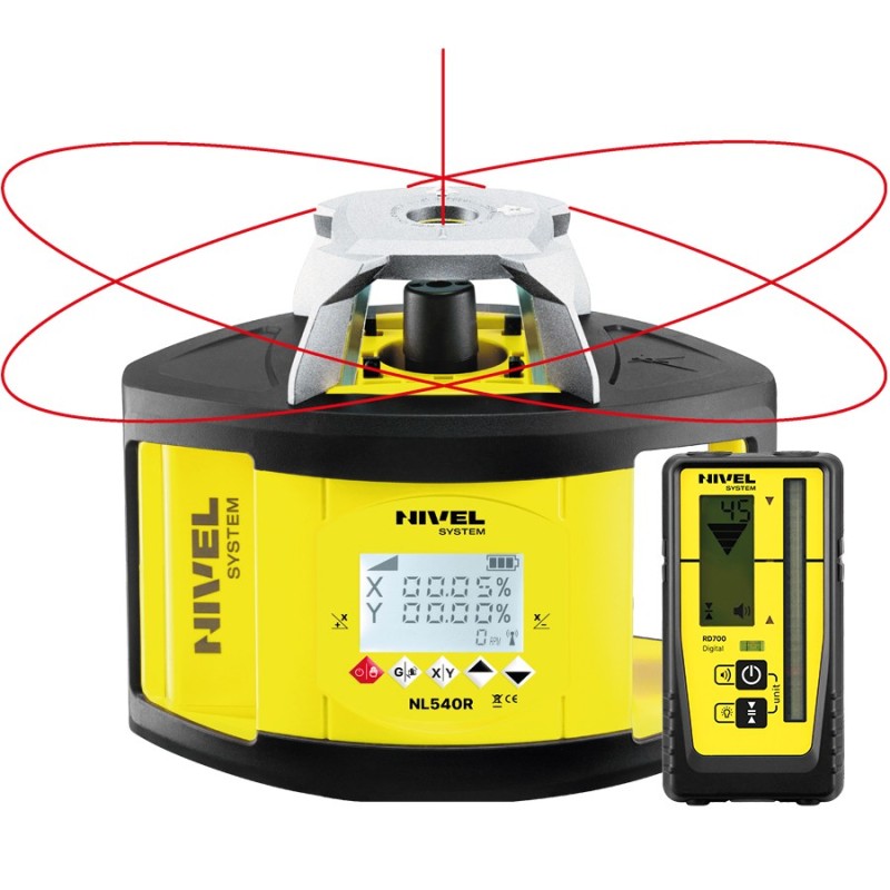 Niwelator laserowy obrotowy z czujnikiem Nivel System NL540R DIGITAL