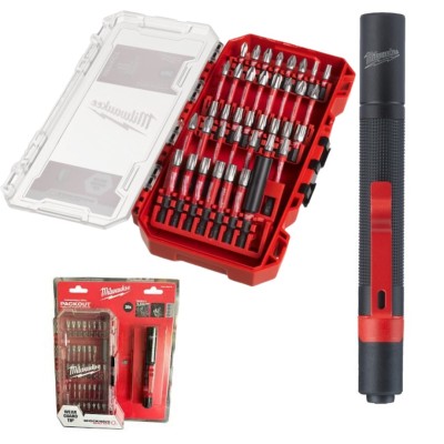 Zestaw latarka + bity udarowe Shockwave Impact Duty 39szt