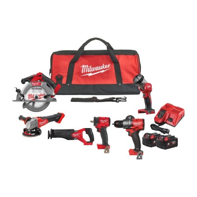Zestaw narzędzi 18V FPD3 FIW2F12 FSZ-0 FSAG125X  FCS552-0 TLED-0 18FC B5 TORBA XL Milwaukee M18FPP6H3-502B