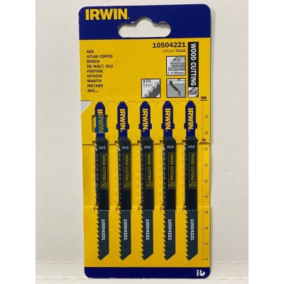 Brzeszczot do wyrzynarki, HCS, 100 mm/4" 8 TPI T111C (5 szt.) IRWIN 10504221