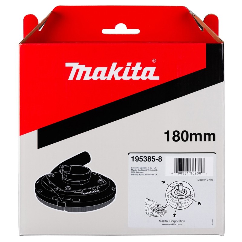 Osłona z odsysaniem 180 mm, Ø 32/37 mm MAKITA 195385-8