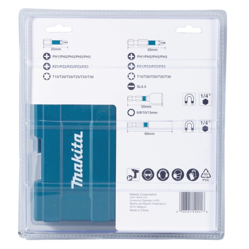 Zestaw końcówek wkrętakowych Impact Black 35 szt MAKITA B-66880