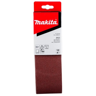 Taśma szlifierska 76 x 533 mm, 80G, 5 szt MAKITA P-37194