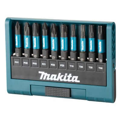 Zestaw końcówek wkrętakowych Impact Black 10 szt. MAKITA E-12011