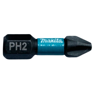 Końcówka wkrętakowa Impact Black, PH2, 25 mm, 2 szt MAKITA B-63616