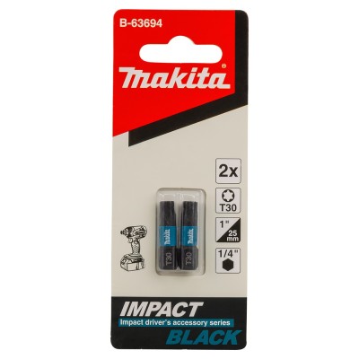Końcówka wkrętakowa Impact Black, PH2, 25 mm, 2 szt MAKITA B-63616