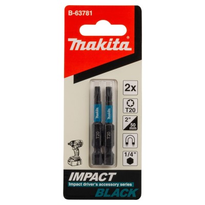 Końcówka wkrętakowa Impact Black, PH2, 25 mm, 2 szt MAKITA B-63616
