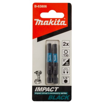 Końcówka wkrętakowa Impact Black, PH2, 25 mm, 2 szt MAKITA B-63616