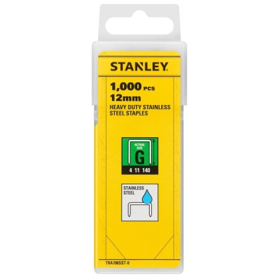 Zszywki 12mm 1000szt Typ G ze stali nierdzewnej STANLEY TRA708SST-0