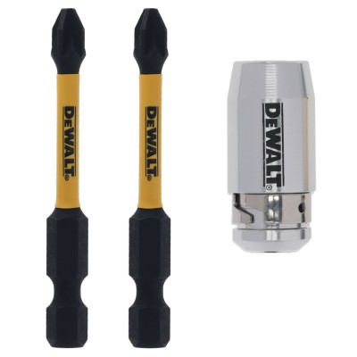 Bity udarowe 2xPH2 50 mm DeWalt DT70536T + Uchwyt magnetyczny
