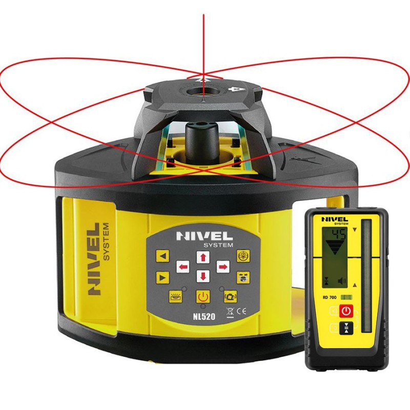 Niwelator laserowy obrotowy z czujnikiem Nivel System NL500 DIGITAL