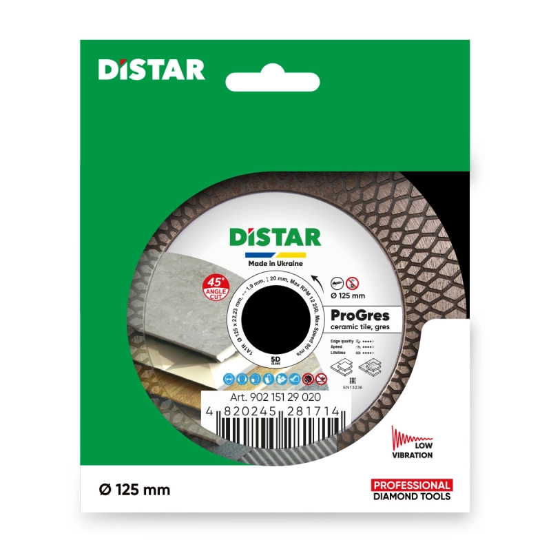 Tarcza diamentowa 125 1,9 Distar PRO Gres