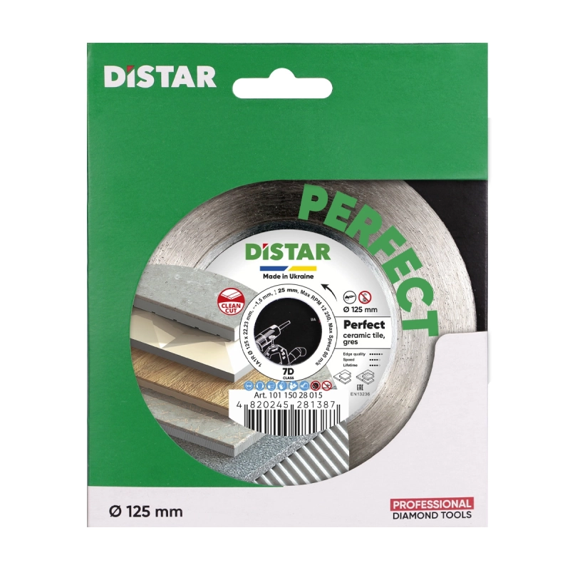 Tarcza diamentowa 125 22,3H 1A1R Distar PERFECT