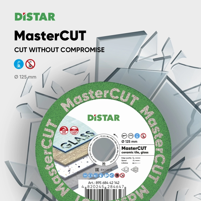 Tarcza diamentowa tnąca 1A1R V 125 Distar MasterCut