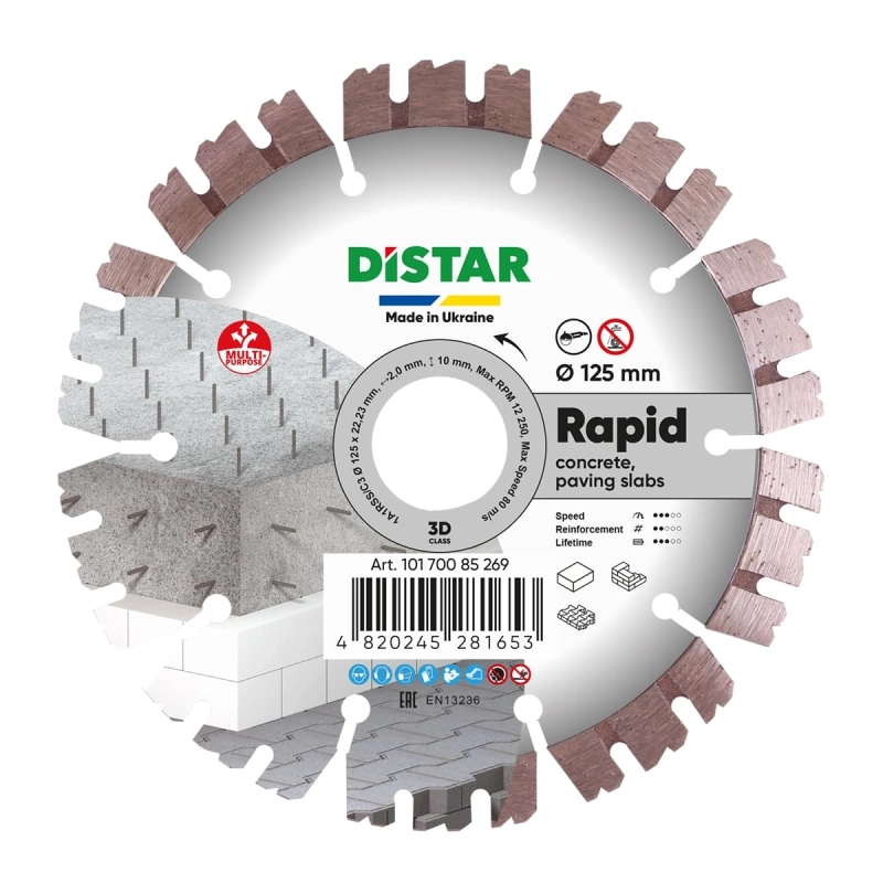 Tarcza diamentowa 125mm/22,23mm 1A1RSS/C3-H Rapid Distar