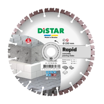 Tarcza diamentowa 230mm/22,23mm 1A1RSS  Rapid Distar