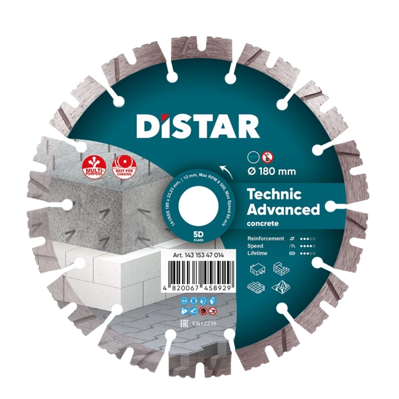 copy of copy of Tarcza diamentowa 125mm/22,23mm 1A1RSS/C3-H Rapid Distar