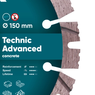 Tarcza diamentowa do cięcia kostki i betonu 150mm DISTAR Technic Advanced