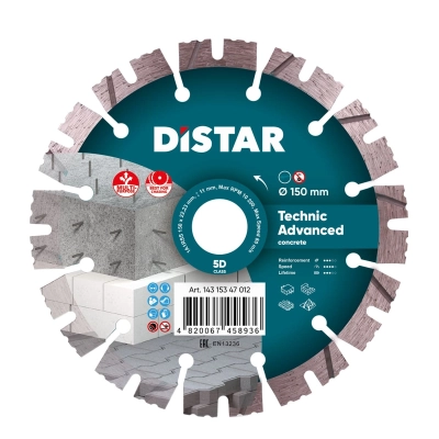 Tarcza diamentowa do cięcia kostki i betonu 150mm DISTAR Technic Advanced