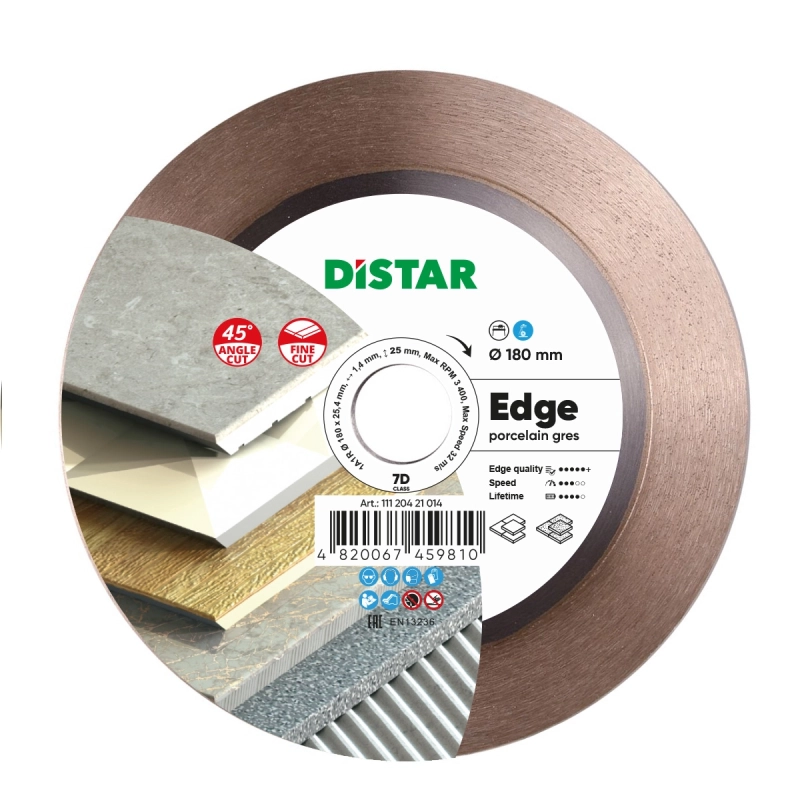 copy of copy of copy of copy of copy of Tarcza diamentowa do cięcia gresu i ceramiki 125mm DISTAR SHINE