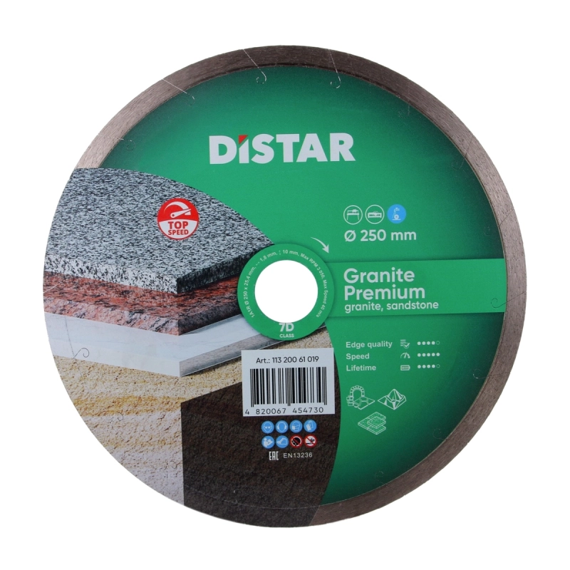 Tarcza diamentowa do granitu 250mm DISTAR Granite Premium