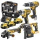 Zestaw narzędzi DeWalt wkrętarka zakrętarka szlifierka młotowiertarka 18V 5Ah DCK422P3T