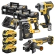 Zestaw narzędzi DeWalt zakrętarka szlifierka młotowiertarka 18V 5Ah DCK305P3T