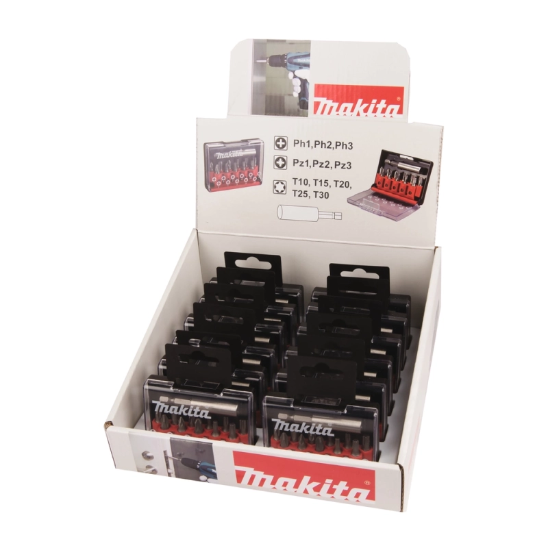 Zestaw końcówek wkrętakowych 25 mm 11 sztuk Makita