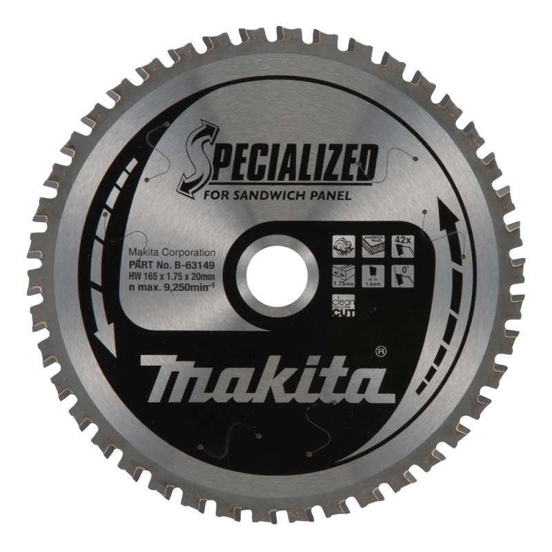 Tarcza tnąca 165x20x42Z SPECIALIZED MAKITA