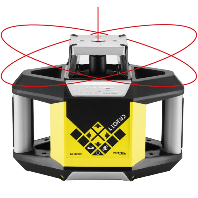 Niwelator laserowy obrotowy 1x360° wiązka czerwona z czujnikiem Nivel System NL320R DIGITAL