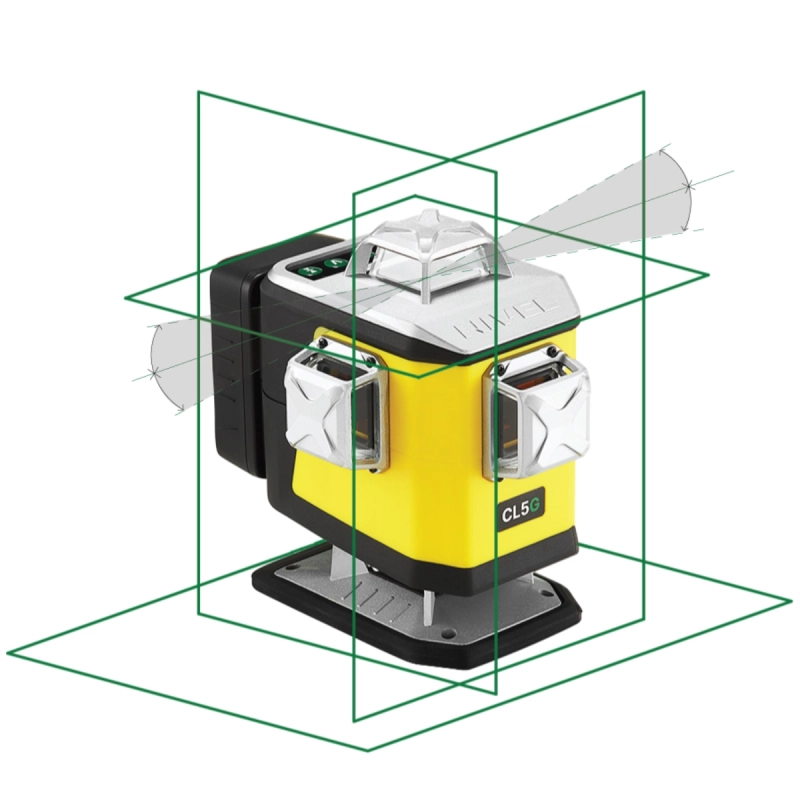 Laser krzyżowy zielony 4x360° bluetooth Nivel System CL5G