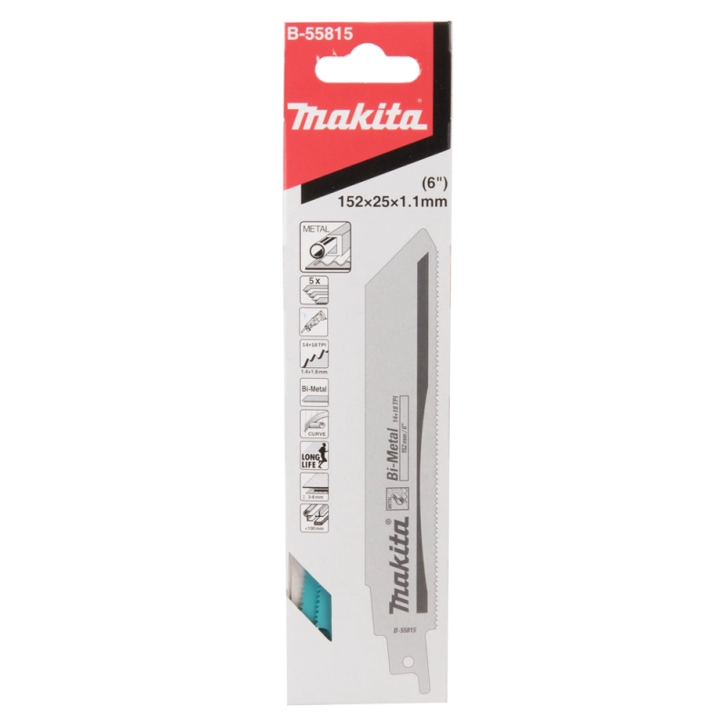 Brzeszczot do piły szablastej, 152 x 1,1 mm MAKITA B-55815