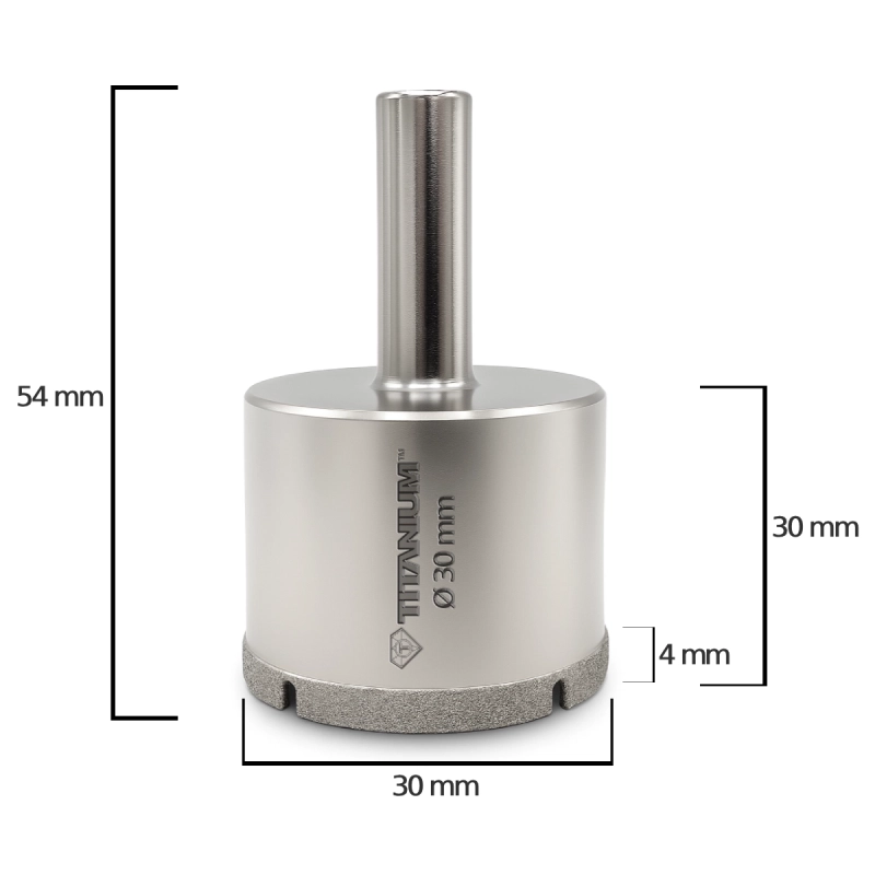 Wiertło diamentowe 4 mm Titanium CERAMIX