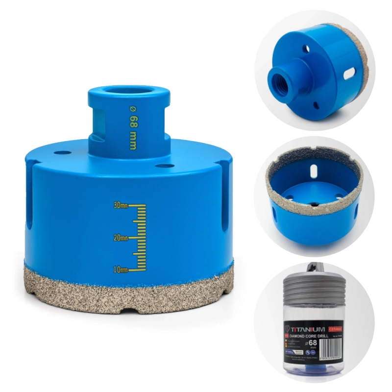 Wiertło diamentowe 6 mm TITANIUM CeraMAX WaX