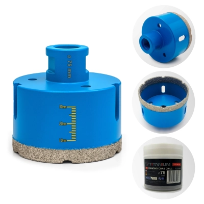 Wiertło diamentowe 6 mm TITANIUM CeraMAX WaX